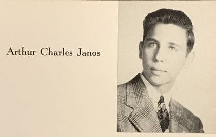 Arthur Janos 1943 Yearbook Photo